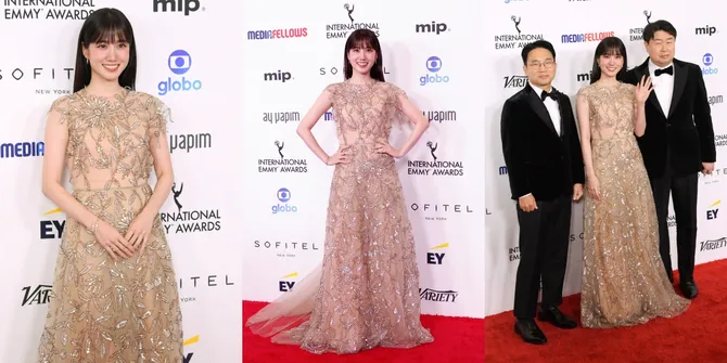 Cantiknya Paripurna, 10 Potret Park Eun Bin di Red Carpet International Emmy Awards ke-51 - Masuk Nominasi Berkat 'EXTRAORDINARY ATTORNEY WOO'