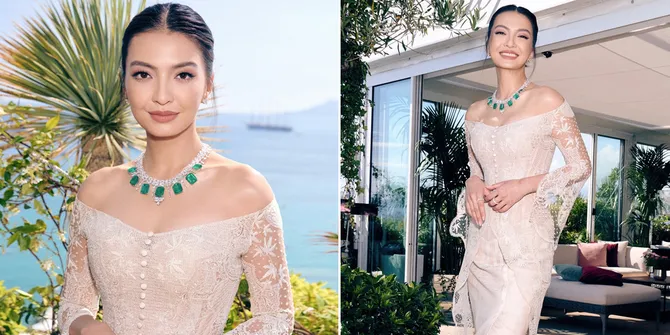 Cantiknya Raline Shah Pakai Kebaya dan Kain Ulos untuk Acara Closing Cannes Film Festival