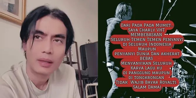 Charly Van Houten Gratiskan Lagu-Lagunya untuk Semua, Boleh Dinyanyikan di Panggung hingga Tongkrongan
