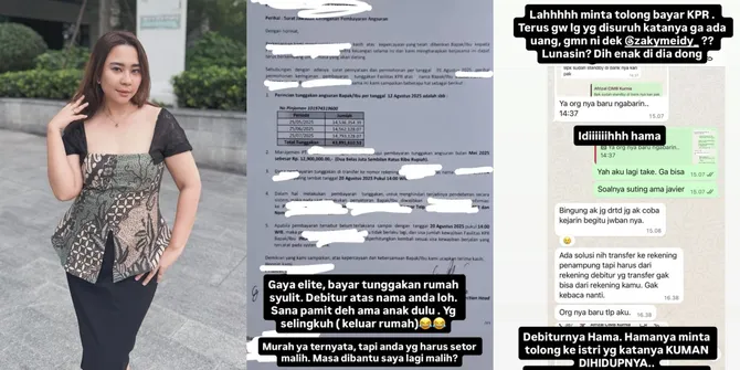 Chikita Meidy Tunjukkan Surat Tunggakan KPR Suaminya Sebesar Rp 43 Juta