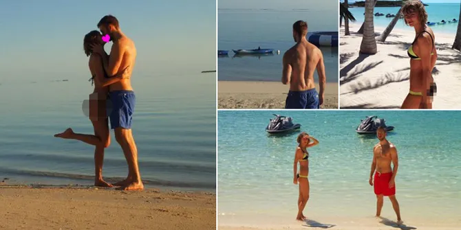 Ciuman Sampai Pakai Bikini, Taylor Swift & Calvin Mesra di Pantai