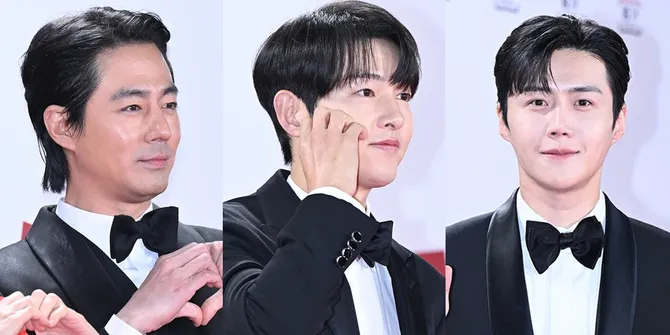 Close Up Kegantengan Aktor Korea di Red Carpet Blue Dragon Film Awards 2023, dari Jo In Sung, Song Joong Ki, Sampai Kim Seon Ho