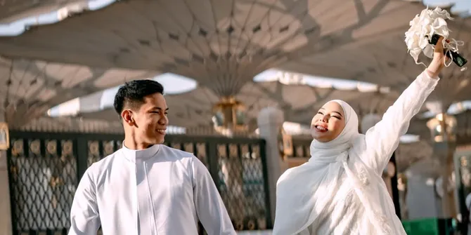 Dara Arafah dan Rehan Mubarak Menetap Sementara di Madinah Usai Menikah