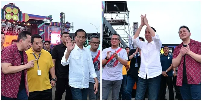 Datangi WTF 2018, Jokowi Tampil Gaul Dengan Jeans & Kemeja Putih