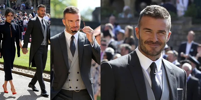 David Beckham Curi Perhatian di Nikahan Pangeran Harry - Meghan
