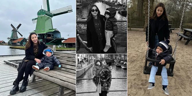Deretan Foto Mahmud Cantik Nikita Willy Main Bareng Baby Issa di Amsterdam, Dua-Duanya Cakep Nggemesin