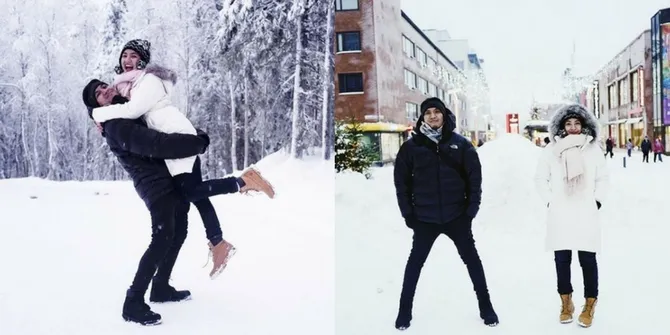 Desta dan Natasha Rizky Liburan Romantis di Norwegia & Finlandia