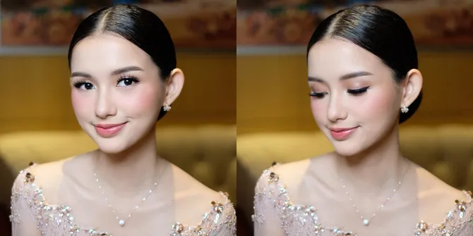 Detail Penampilan Sarah Menzel di Pernikahan Aaliyah Massaid dan Thariq Halilintar, Cantiknya Nggak Kalah dari Pengantin