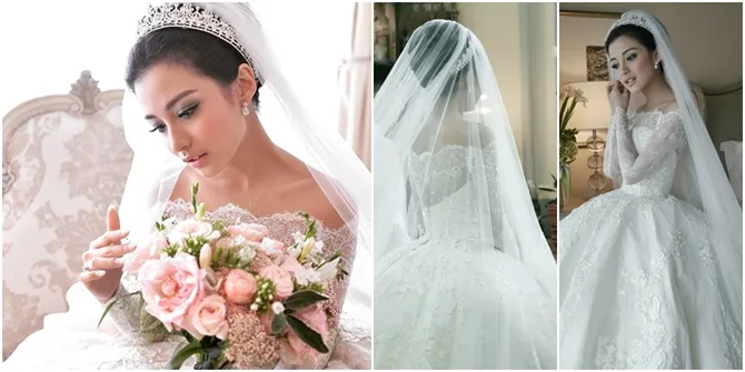 Detail Taburan 2500 Swarovski Italia di Gaun Indah Chelsea Olivia