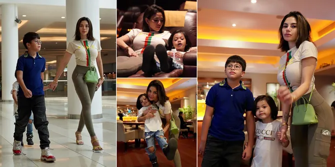 Diunfollow Anak Gadis Sendiri, 8 Potret Terbaru Nikita Mirzani yang Sibuk Momong Azka dan Arkana