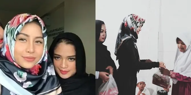 Doakan Almarhum Oka, Awkarin Gelar Pengajian & Santuni Anak Yatim