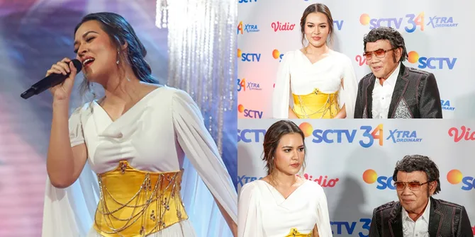 Duet Paling Langka! 10 Potret Penampilan Raisa dan Rhoma Irama di Malam Puncak Hut SCTV Ke-34, Mengaku Takut karena Ini
