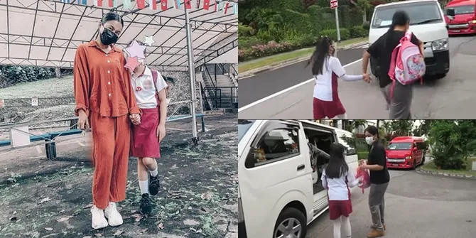 Dulu Botak Karena Kemoterapi, 7 Potret Terbaru Aisha Anak Denada Pakai Seragam Sekolah - Rambut Panjang Disorot
