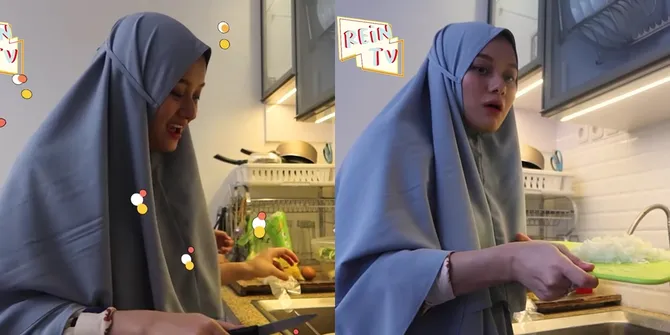 Dulu Disebut Tak Bisa Masak, Intip 10 Potret Dinda Hauw Masak Steak di Dapur - Tangan Luwes Jadi Sorotan