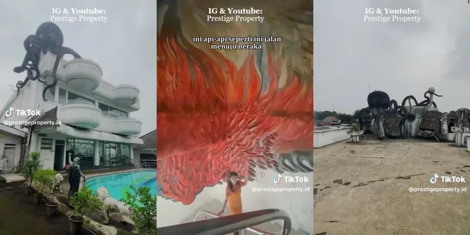 Dulu Ramai Disebut Tempat Pemujaan Setan, 10 Potret Rumah Gurita yang Dijual Seharga 25 Miliar - Interiornya Mewah Sekaligus Nyentrik