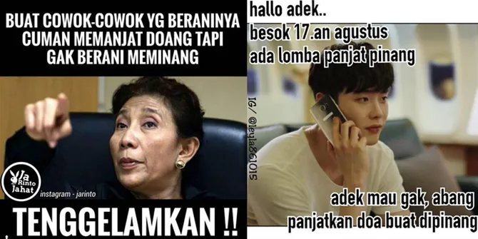 FOTO: 10 Meme 17 Agustus, Sindir Pinangan Sampai Bikin Baper