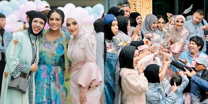 Foto 3 Ibu Aurel Hermansyah di Acara Gender Reveal Bareng Gen Halilintar, Ameena Paling Dicari Netizen