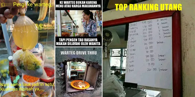 FOTO: 9 Meme Warteg Terlucu, Bikin Ngakak Sampai Kram Perut!