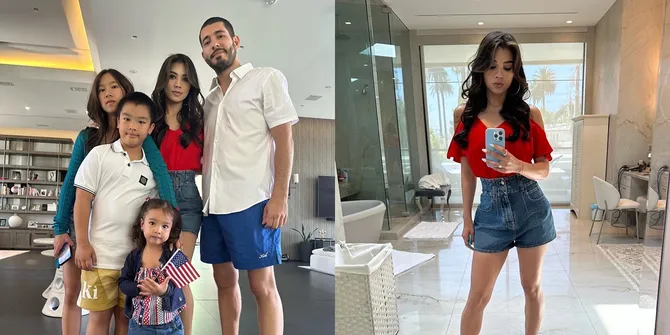 Foto Adinda Bakrie Ikut Rayakan 4th of July di AS, Pesta Kemerdekaan Meriah di Los Angeles