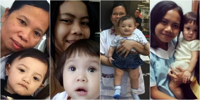 FOTO: Adu Gaya Kece Baby Sitter Gempi & Arsy, Siapa Lebih Hits?