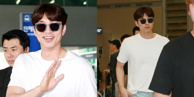 FOTO Airport Fashion Gong Yoo, Simple & Casual Tapi Tetap Ganteng