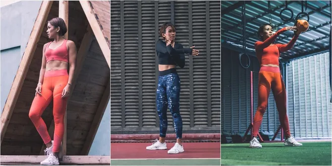 FOTO: Alih Profesi Jadi Atlet, Melanie Putria Pamerkan Body Goals