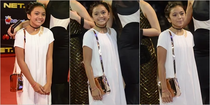 FOTO: Allea Anak Ariel NOAH Melenggang Cantik di Red Carpet NET!