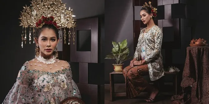 FOTO Anggun & Mempesona, Gaya Bunga Jelitha di Photoshoot Terbaru