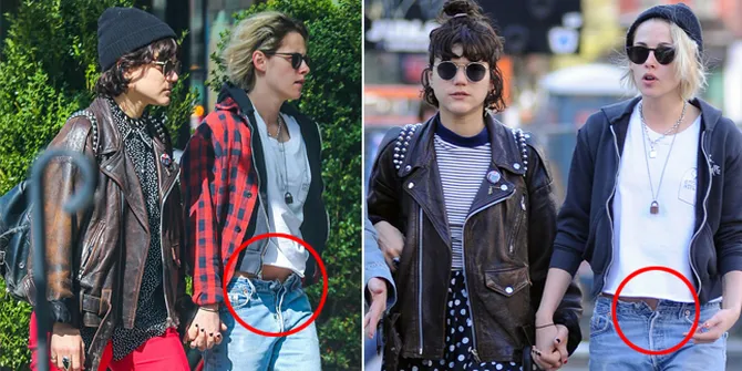 FOTO: Asyik Kencan, Kristen Stewart Tak Sadar Celananya Terbuka