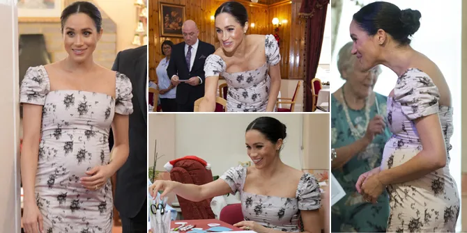 FOTO: Baby Bump Makin Besar, Meghan Markle Tetap Cantik Elegan!