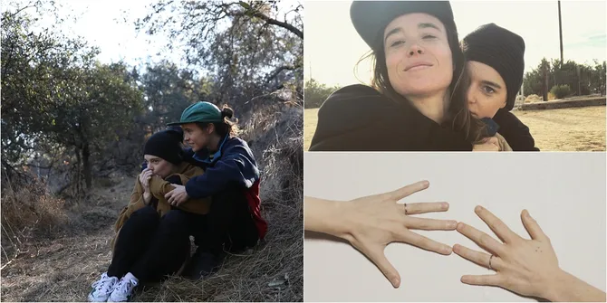 FOTO: Baru Menikah, Intip Momen Kebersamaan Ellen Page & Istri