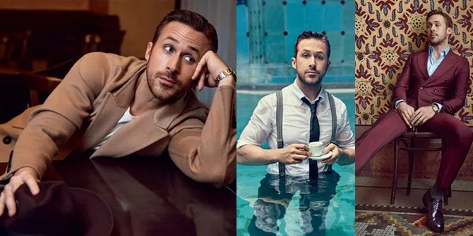 FOTO: Basah-Basahan, Ryan Gosling Lakukan Pemotretan Majalah