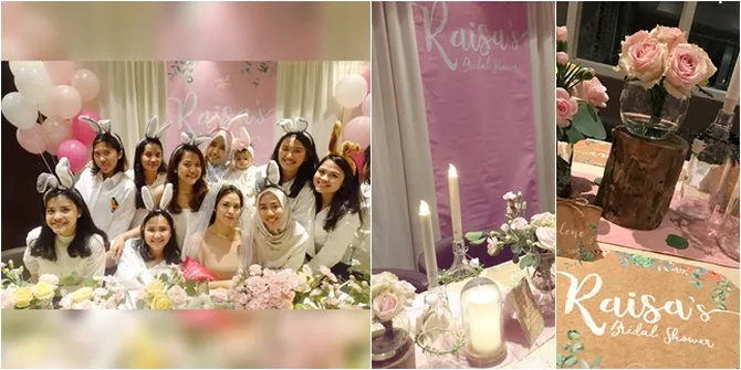 FOTO: Bridal Shower Kedua Raisa, Mendadak Jadi Kelinci Cantik