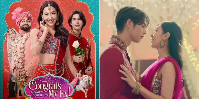 Foto Bright Vachirawit dan Bella Ranee di Trailer Film 'CONGRATS MY EX', Menari Ala Bollywood Bareng Mantan