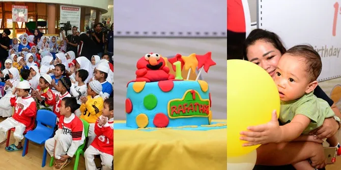 FOTO: Bukan Pesta Mewah, Ultah Rafathar Sederhana & Undang Yatim