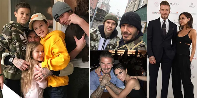 FOTO: Bukti David Beckham Memang Hot Daddy Yang Sayang Keluarga