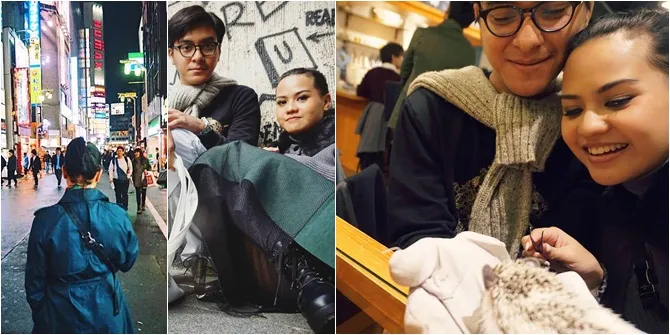 FOTO Bulan Madu Mytha - Barry di Jepang, Seru Tak Melulu Romantis