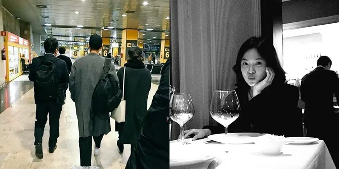 FOTO: Bulan Madu Song Song Couple di Madrid, Dinner Romantis