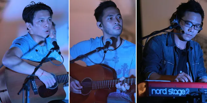 FOTO: Candid Ganteng Personel NOAH di Atas Panggung, Memesona