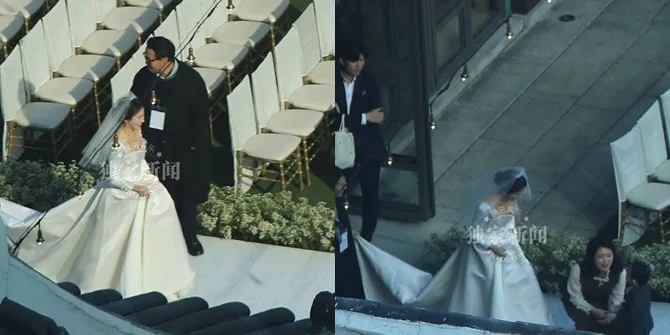 FOTO: Cantiknya Song Hye Kyo Dalam Balutan Dress Pernikahan
