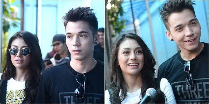 FOTO Celine & Stefan Muncul Perdana Sebagai Suami - Istri, Mesra?