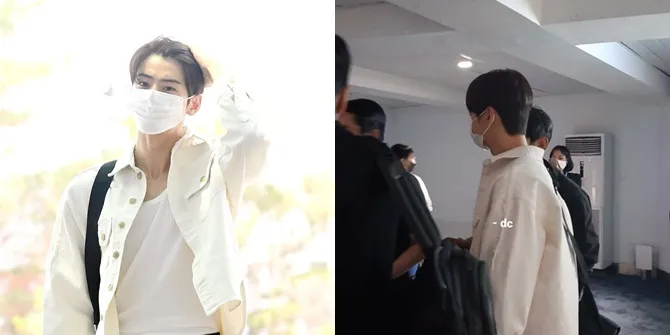 Foto Cha Eun Woo dari Bandara Incheon Hingga Tiba di Indonesia, Selfie di Pesawat Bikin Hati Deg-Degan