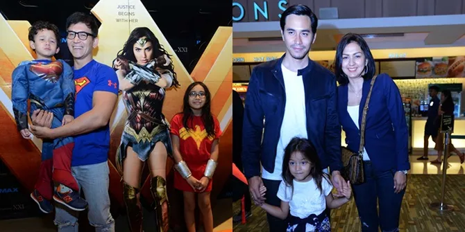 FOTO: Family Time! Darius - Marcellino Ajak Anak Nonton Film Ini