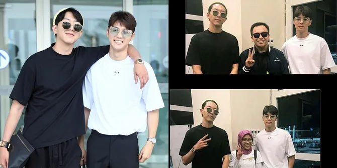 FOTO: Fans-Fans Beruntung Foto Bareng Jungshin - Minhyuk di Bali