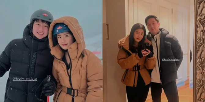 Foto-foto Honeymoon Kevin Sanjaya dan Valencia Tanoesoedibjo, Pengantin Baru Mesra di Swiss