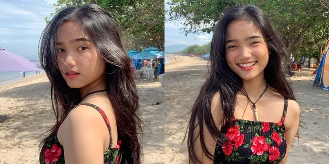 Foto-Foto Lawas Fuji Saat 'Masih Kurus', Adik Ipar Almarhum Vanessa Angel Santai di Pantai Pamer Rambut Panjang
