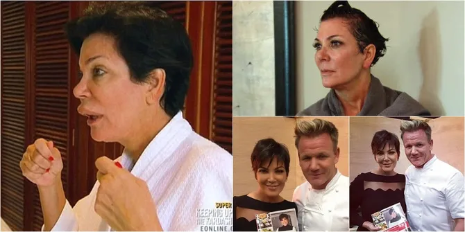 Foto-Foto Memalukan Kris Jenner, Mabuk Hingga Tepar - Bibir Tebal