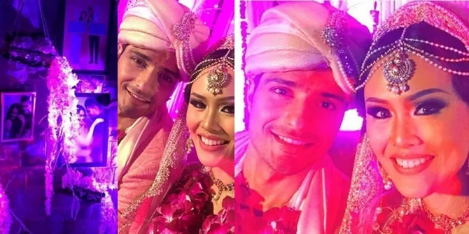 Foto-Foto Pernikahan Vin Rana dan Nita Sofiani di India, Mewah!