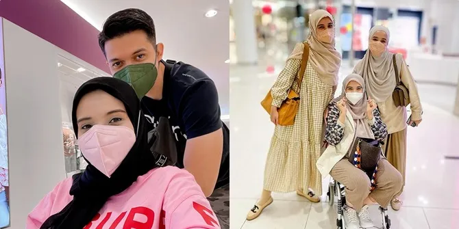 Foto-Foto Zaskia Sungkar Hamil Besar, Ngemall Naik Kursi Roda Bareng Shireen Sungkar dan Laudya Cynthia Bella