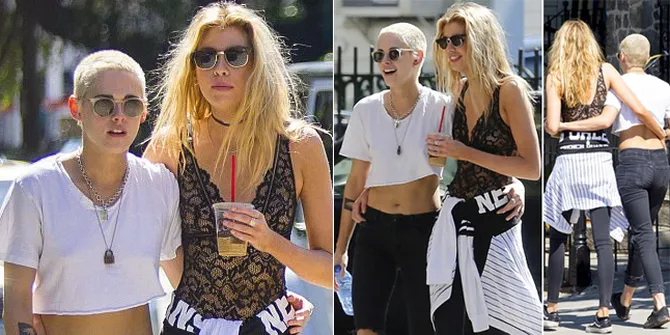 FOTO: Gandengan - Ciuman, Momen Mesra K-Stew & Stella Maxwell